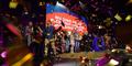 The finale of the “Jimmy Carter 100: A Celebration in Song,” with the Carter family and all featured talent on the stage. Photo by Michael A. Schwarz/The Carter Center