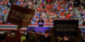 Former president Donald Trump speaks at a rally in Macon, Ga. Sunday, likely his last rally of the campaign.