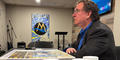 Samples of soil and debris from after the BioLab fire sit in front of Scott Smith, an independent tester, as he discusses preliminary test results.