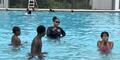kids in a pool