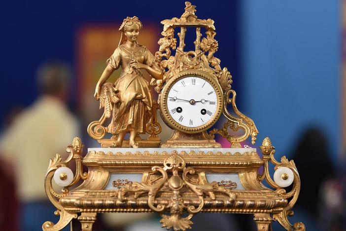Appraisal: 19th-Century French Figural Clocks, from Charleston, Hour 3.