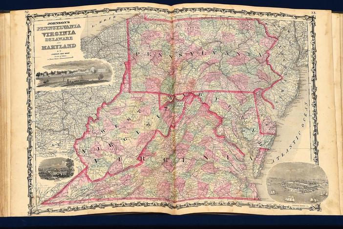 Appraisal: 1863 Johnson's Family Atlas, from Charleston, Hour 3.